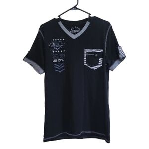 Alberto Gardinal Men's Black Short Sleeve T-Shirt Size Large